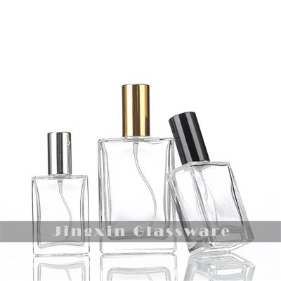 कस्टम स्क्वायर ग्लास इत्र की बोतल
