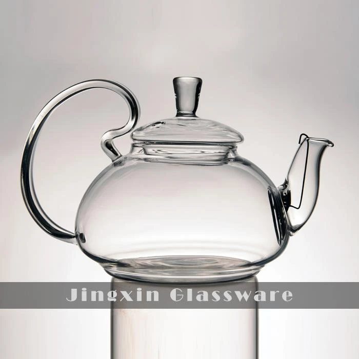 Heat Resistant Clear Drinking Borosilicate Glass Teapot