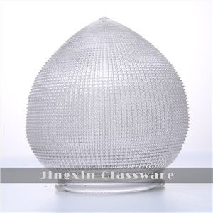 पीच शेप फ्रॉस्टेड ग्लास लैम्पशेड